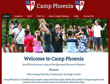 Tablet Screenshot of camp-phoenix.org